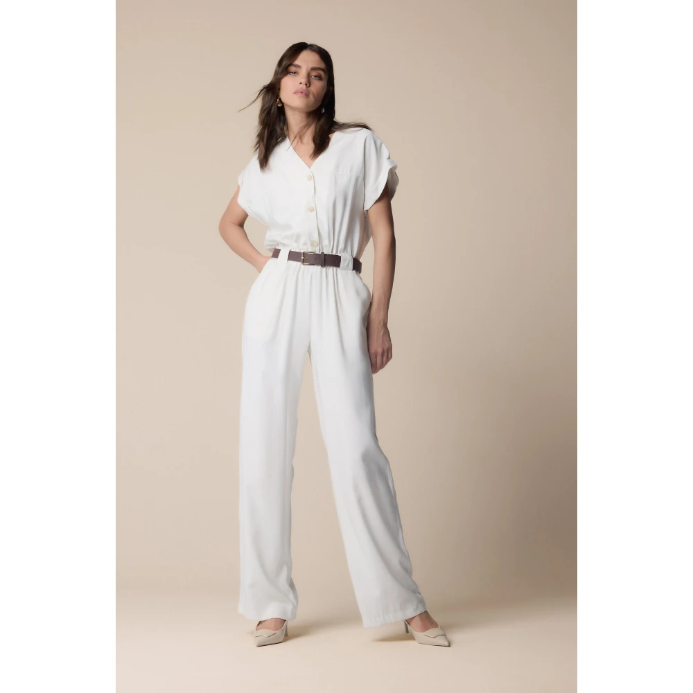 Kocca Stijlvolle Jumpsuits voor Vrouwen White Dames