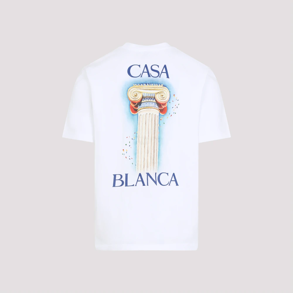 Casablanca Witte T-shirt Stijlvol en Comfortabel White Heren