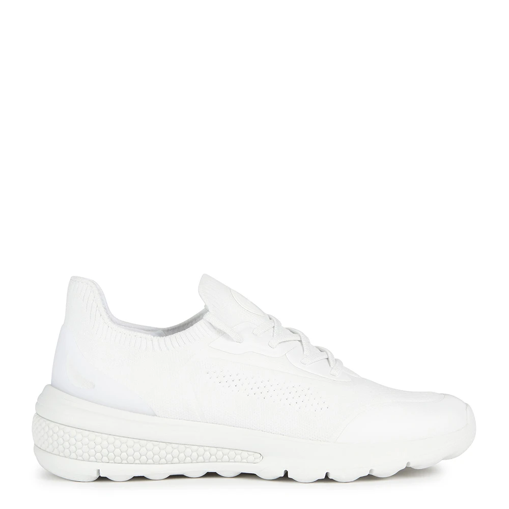 Geox Women's White Sneakers, 4 Uk, D Spherica Actifa