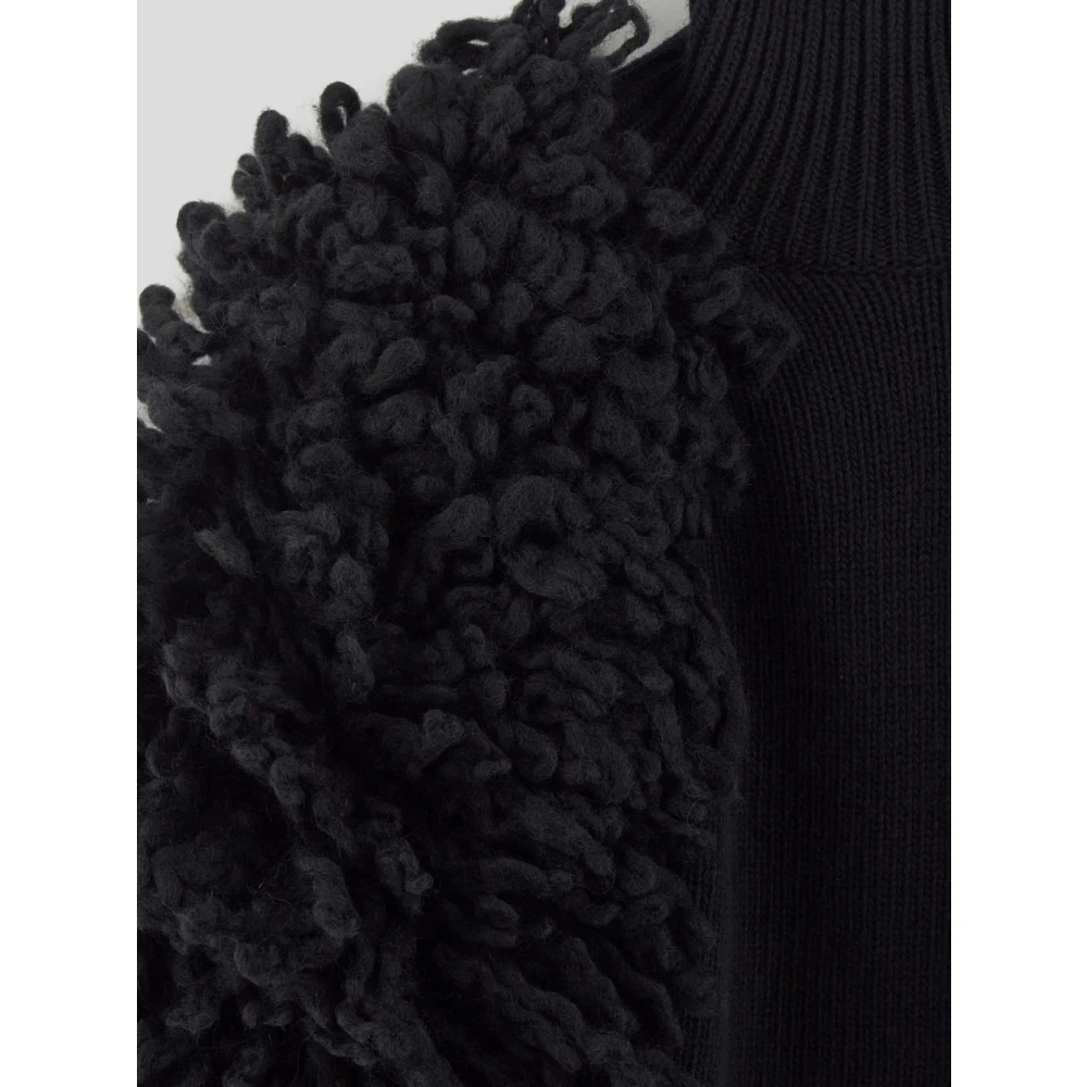 Valentino Wollen Turtleneck Trui Black Dames