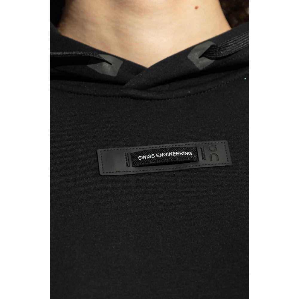 ON Running Hoodie Black Dames