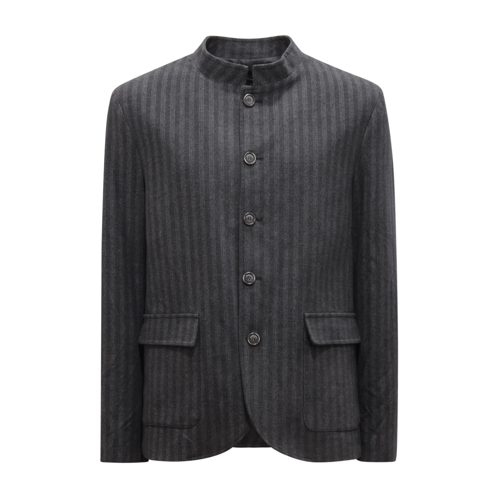 Imperial Women's Gray Blazers, L, Giacca Coreana Stripes Jacket