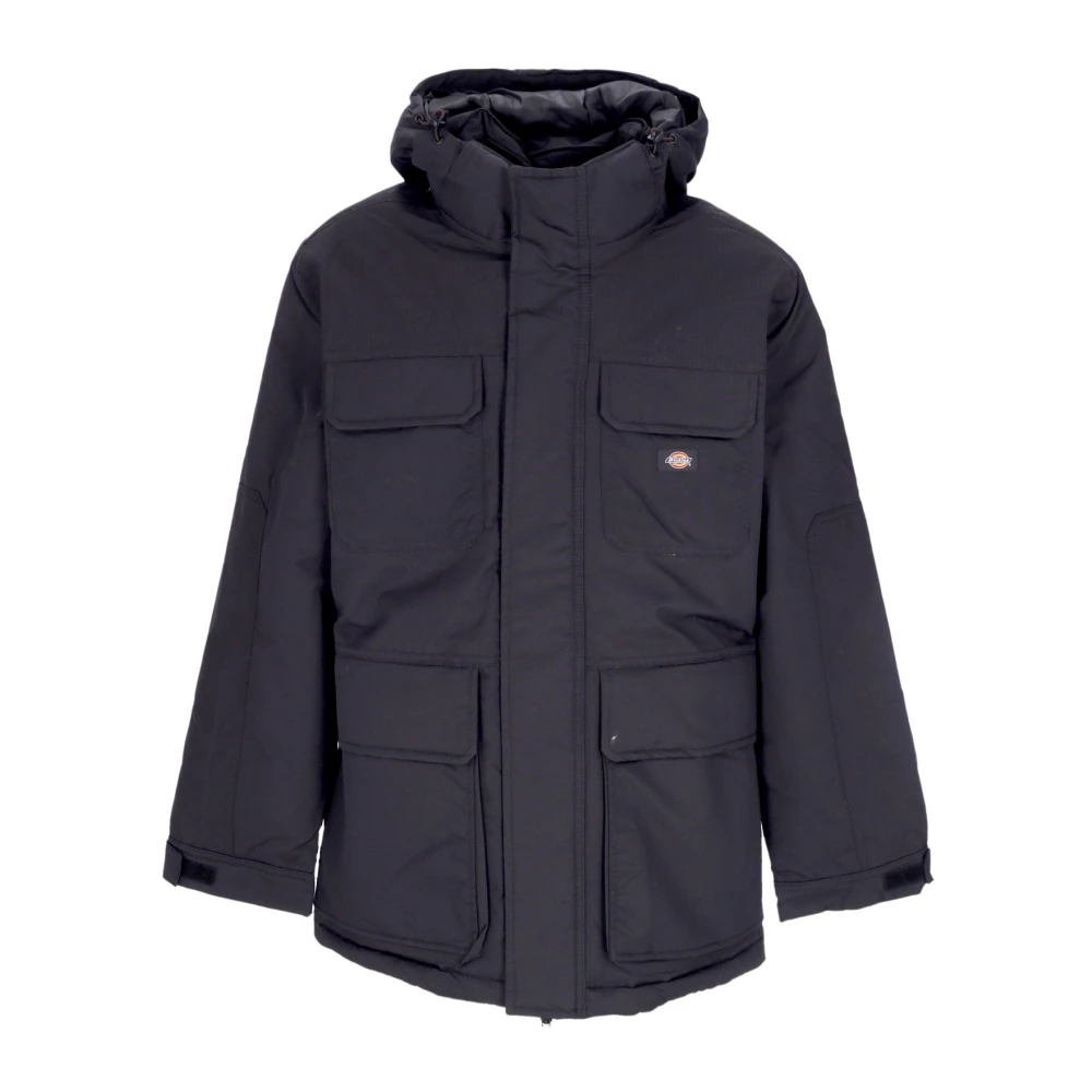 Dickies Zwarte Expeditie Lange Waterafstotende Jas Black Heren