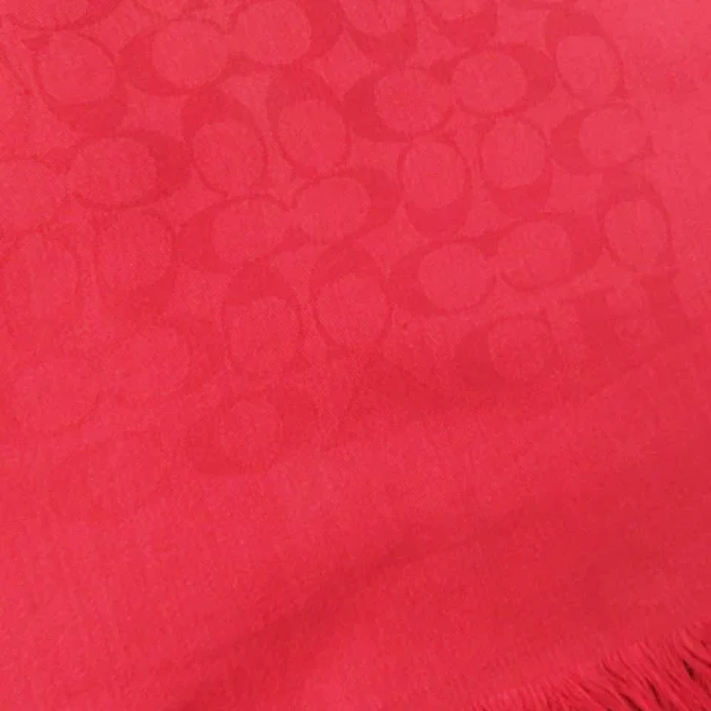 Coach Pre-owned Silk scarves Red Dames