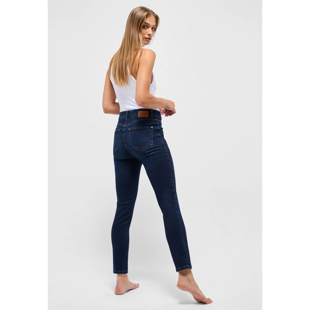 Angels Stijlvolle Seam Jurk Blue Dames