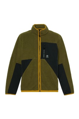 long-olive-green-fleece-jacket