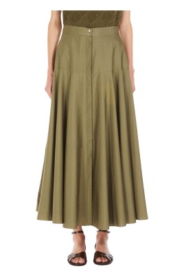 green-flared-skirt-with-high-basque