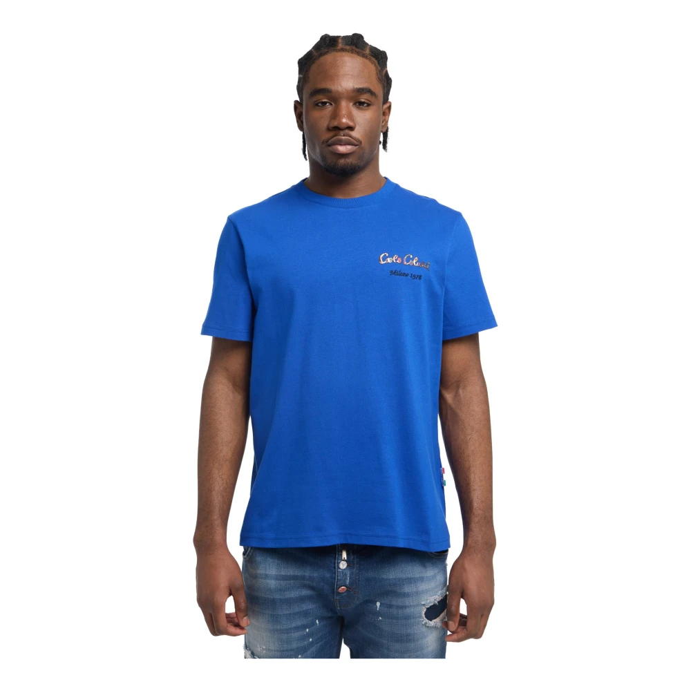 carlo colucci Kreeft Twist T-Shirt Blue Heren