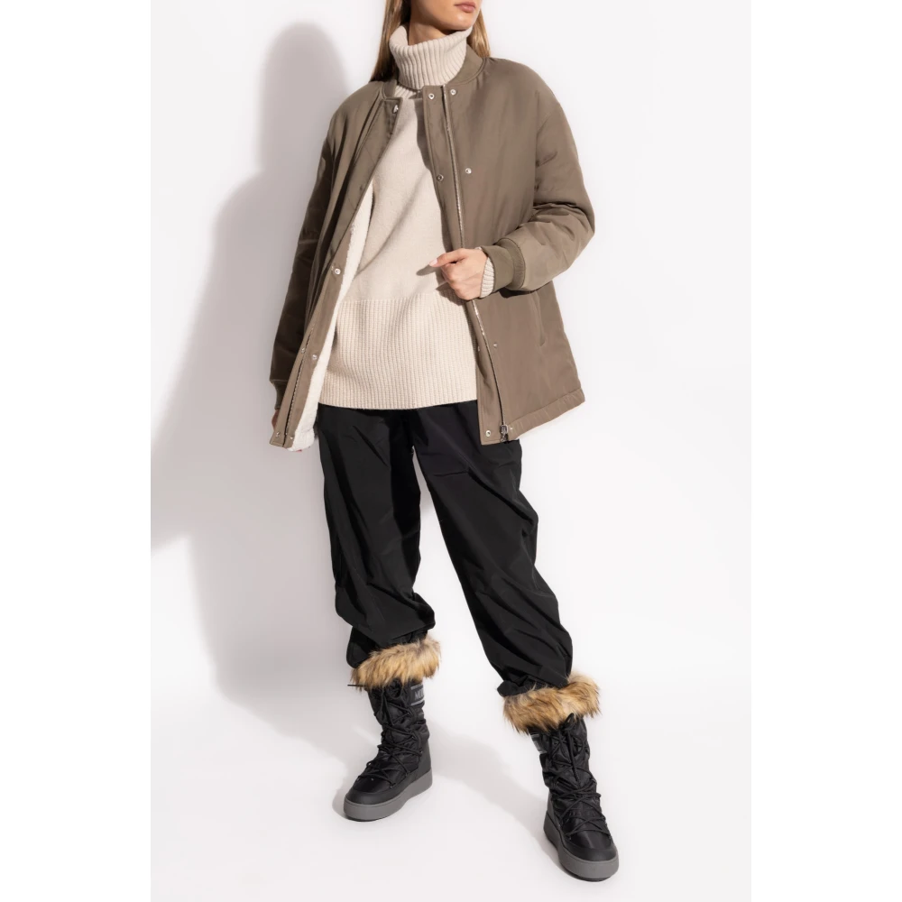 Yves Salomon Omkeerbare jas Brown Dames