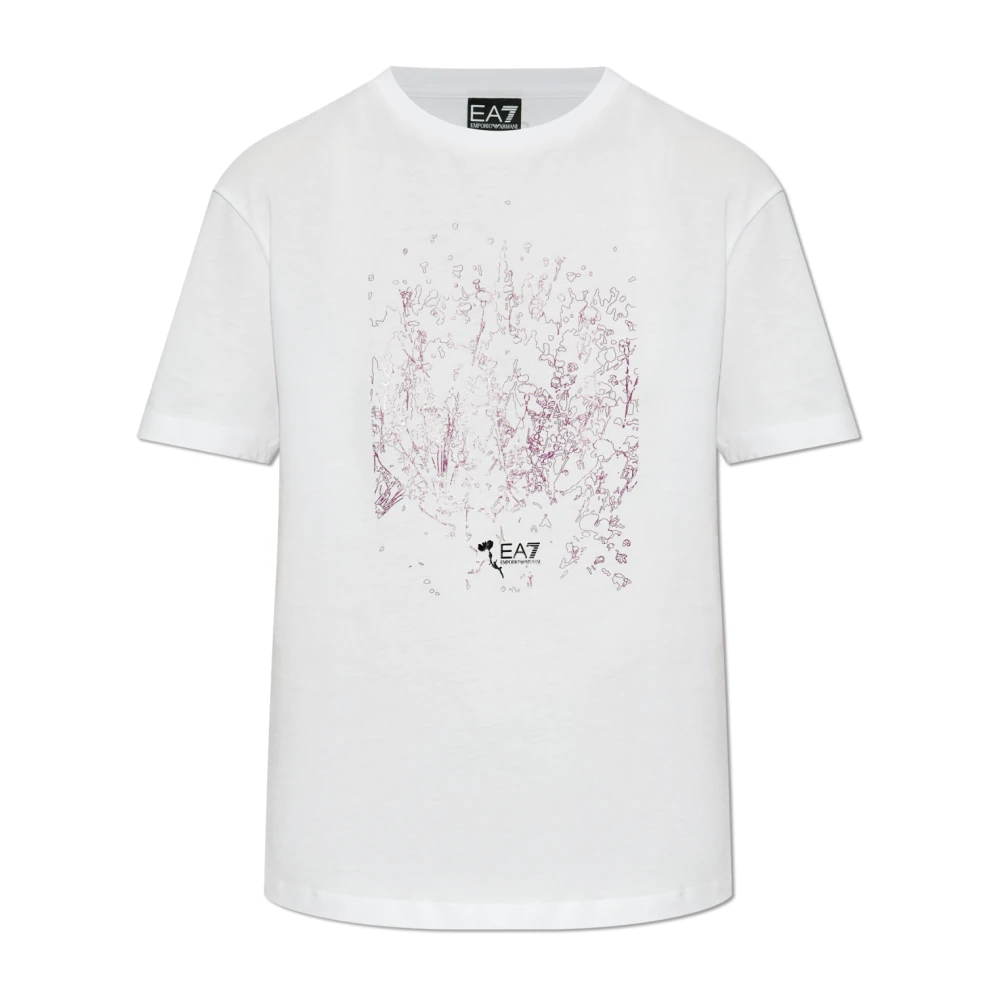 Emporio Armani EA7 T-shirt uit de collectie White Dames