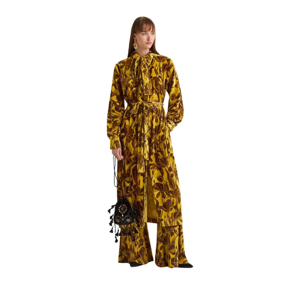Maliparmi Vrouw Geel Kleedjes Dames, 2XL, Nylon, Lily's Ballet Dress
