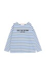 blauw-slogan-print-t-shirts-en-polos