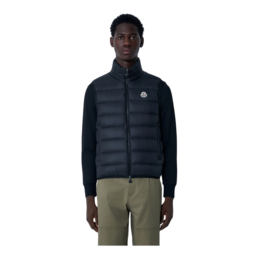 Moncler - Jackets > Vests - Black - Moncler - Modalova