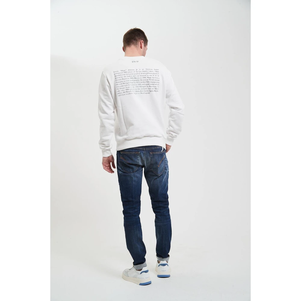 Throwback Stijlvolle Fleece Trui White Heren
