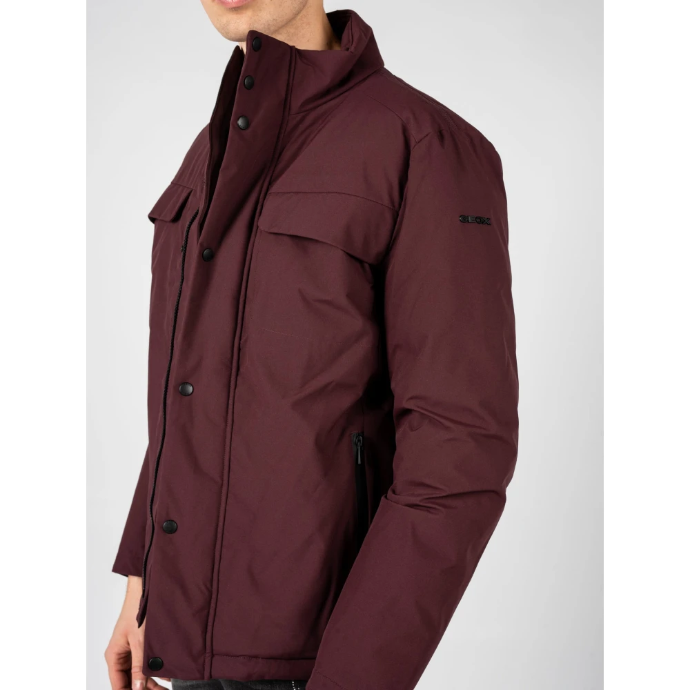 Geox Stijlvolle jas voor elke gelegenheid Brown Heren