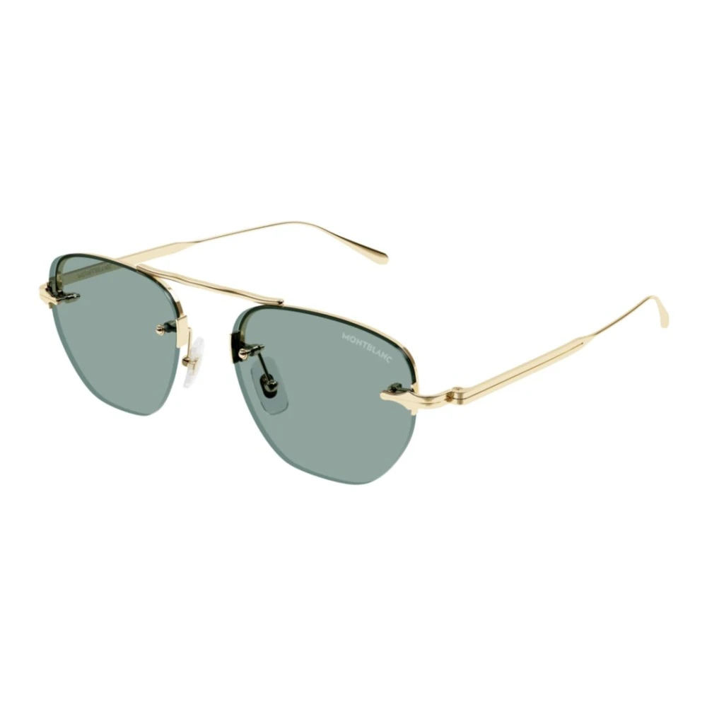 Montblanc Unisex Yellow Round Sunglasses