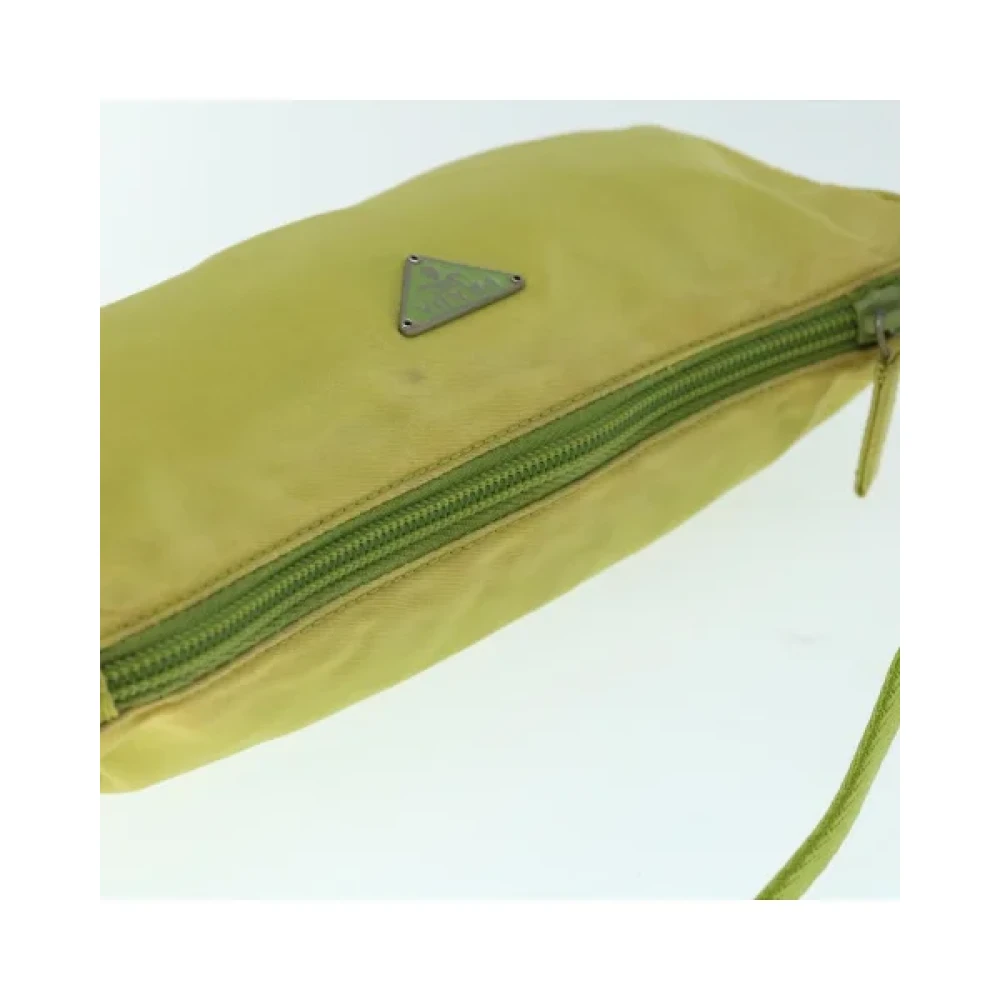 Prada Vintage Pre-owned Nylon prada-bags Green Dames
