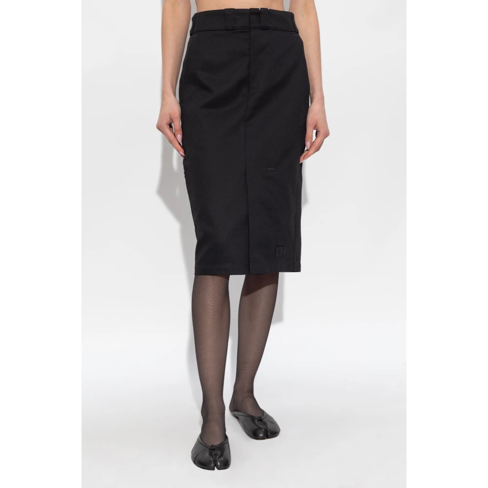 Maison Margiela Rok met Plooi Black Dames
