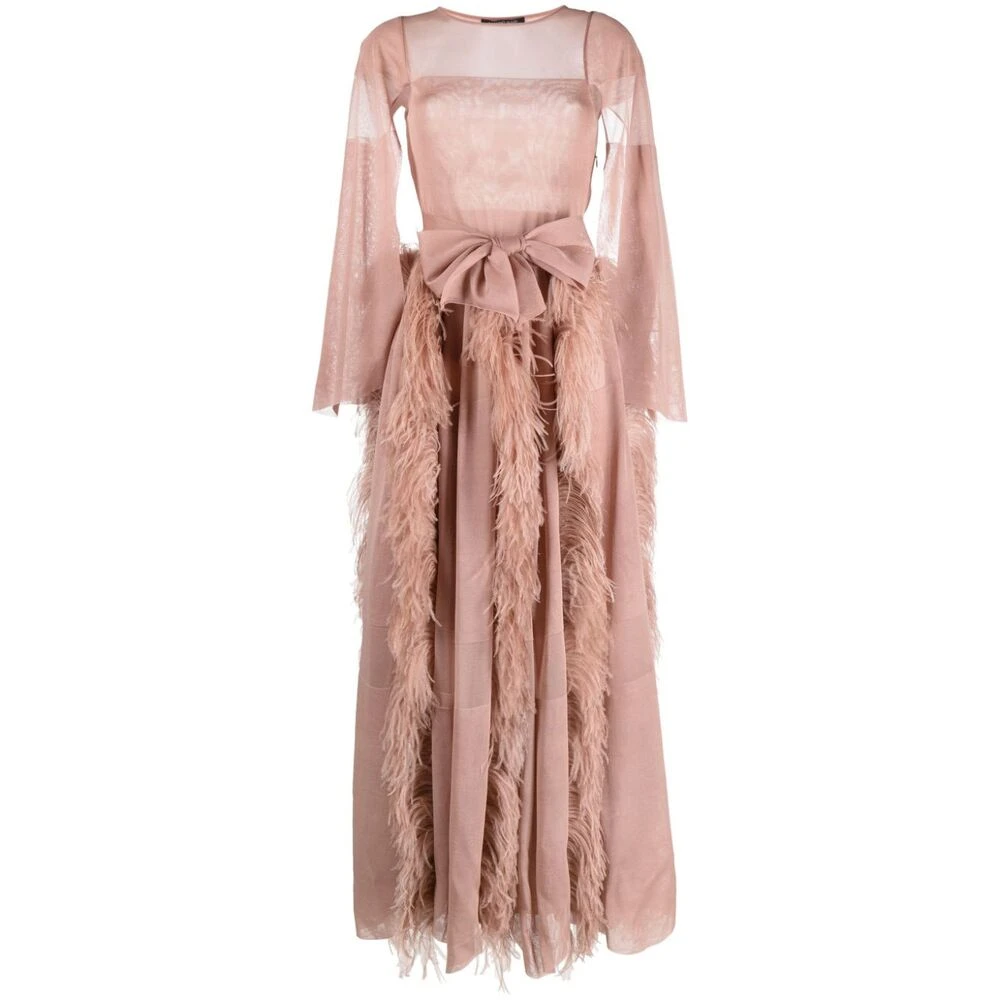 Antonino Valenti Blush Roze Zijden Maxi Jurk Pink Dames