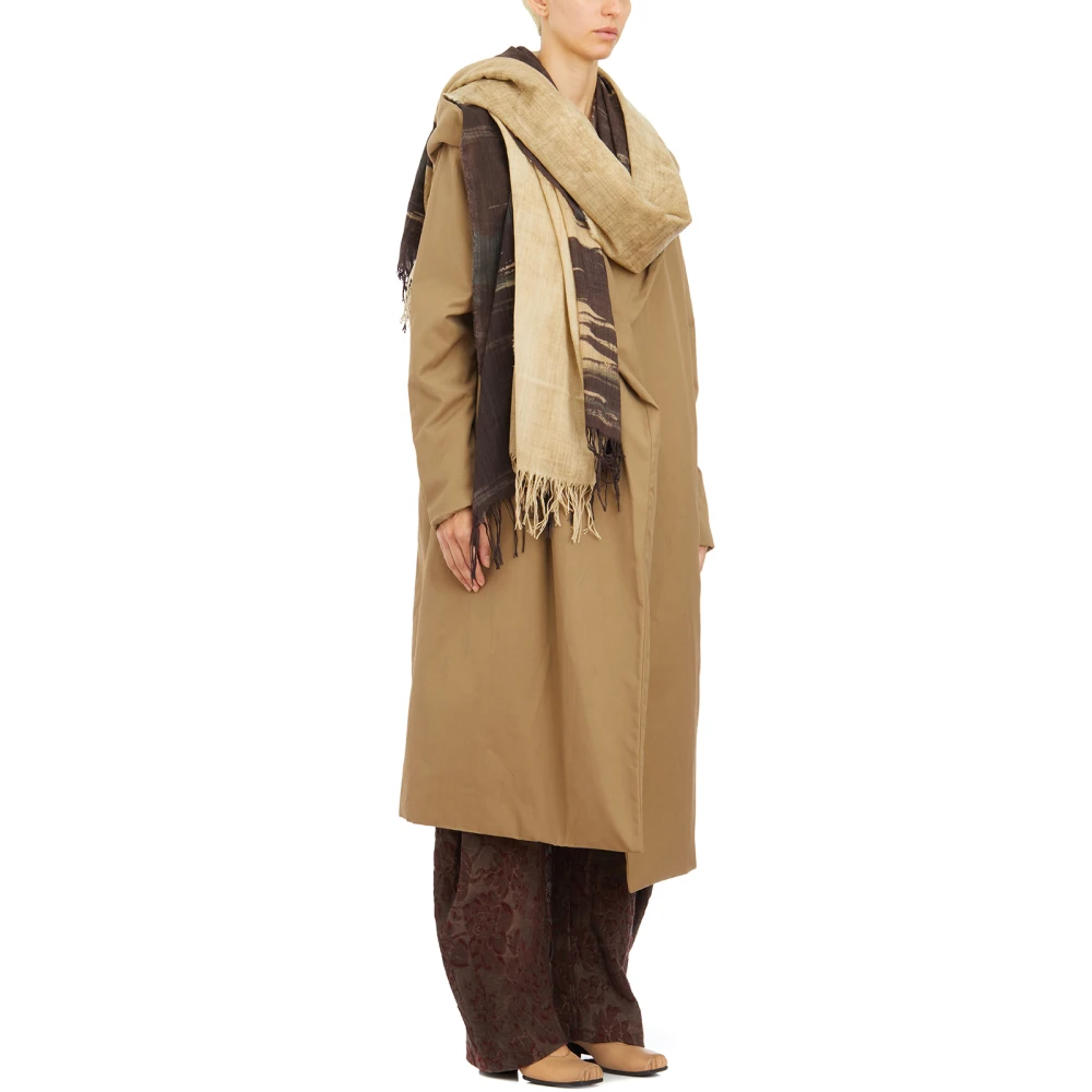 UMA Wang Wollen Sjaal Beige Dames