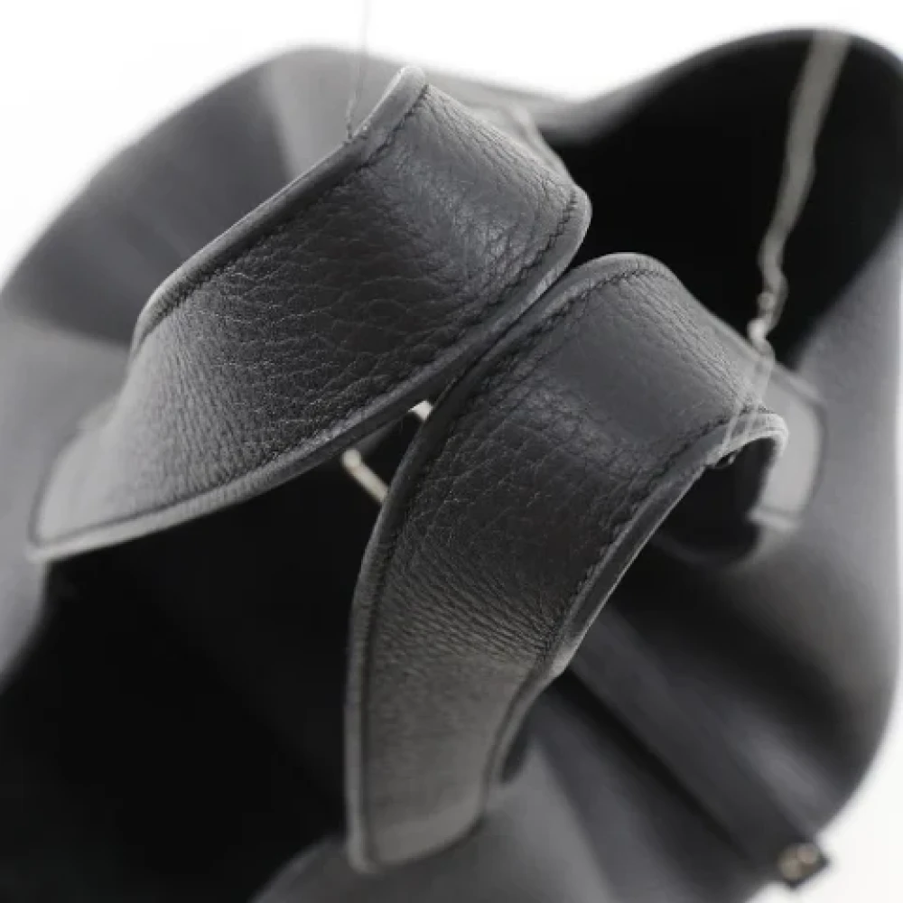 Hermès Vintage Pre-owned Leather handbags Black Dames