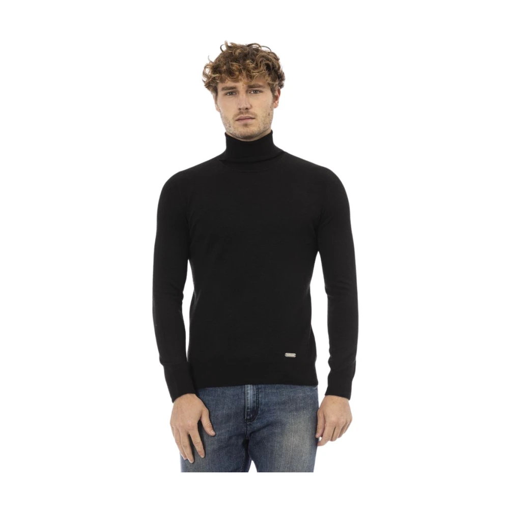 Baldinini Elegante Monogram Accent Coltrui Black Heren