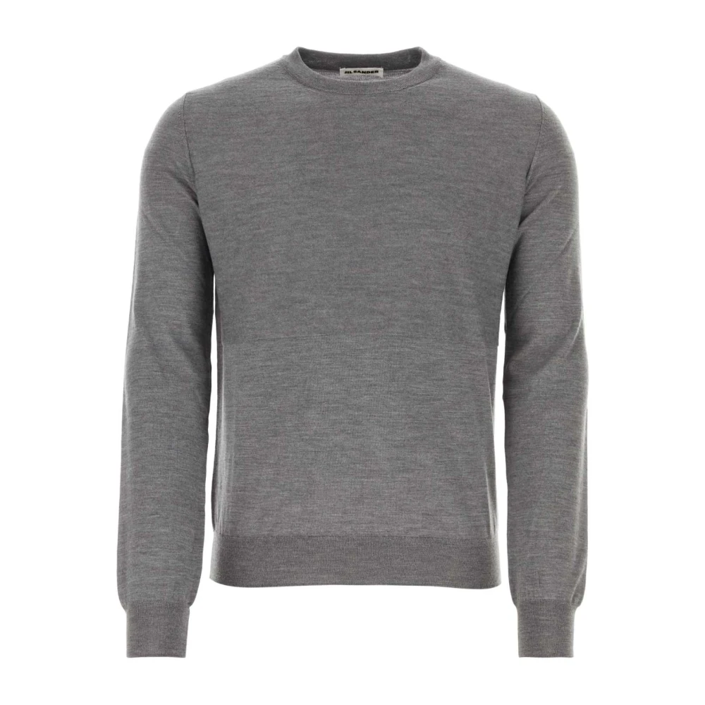 Jil Sander Men's Grey Cozy Wool Sweater
