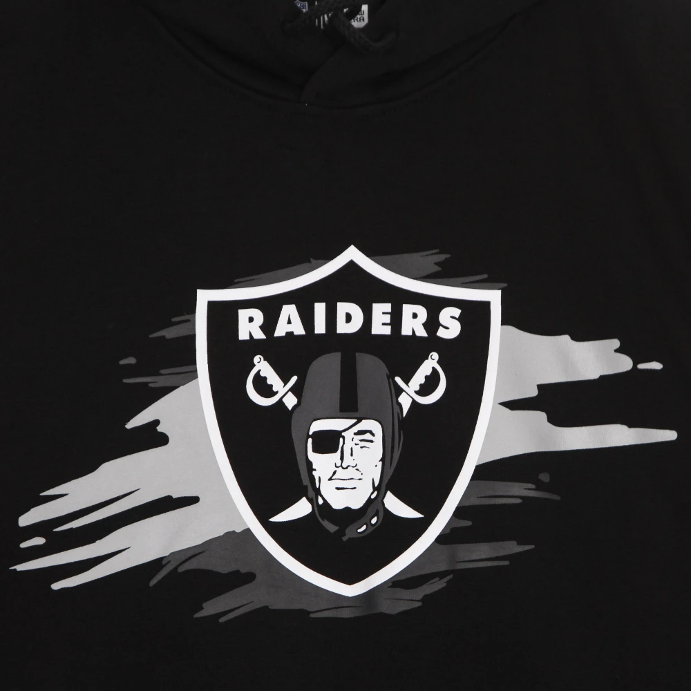 new era NFL Tear Logo Hoodie Zwart Grijs Black Heren