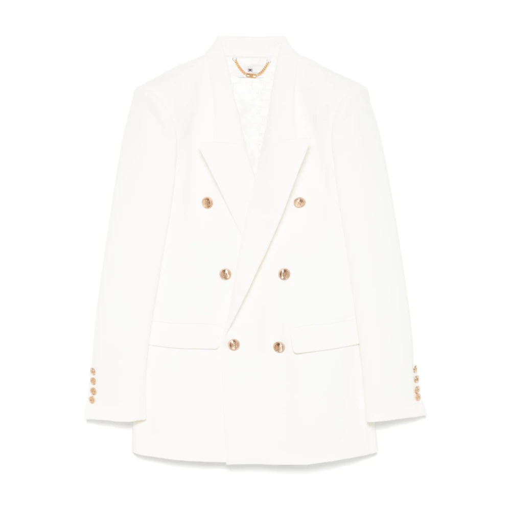Elisabetta Franchi Witte Jassen voor Vrouwen White Dames