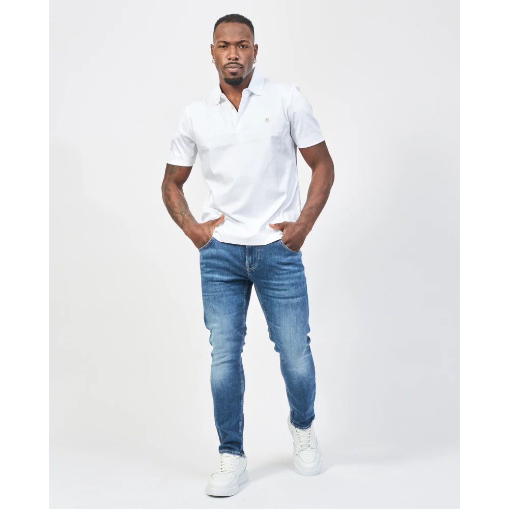 Hugo Boss Witte Polo Shirt Regular Fit White Heren