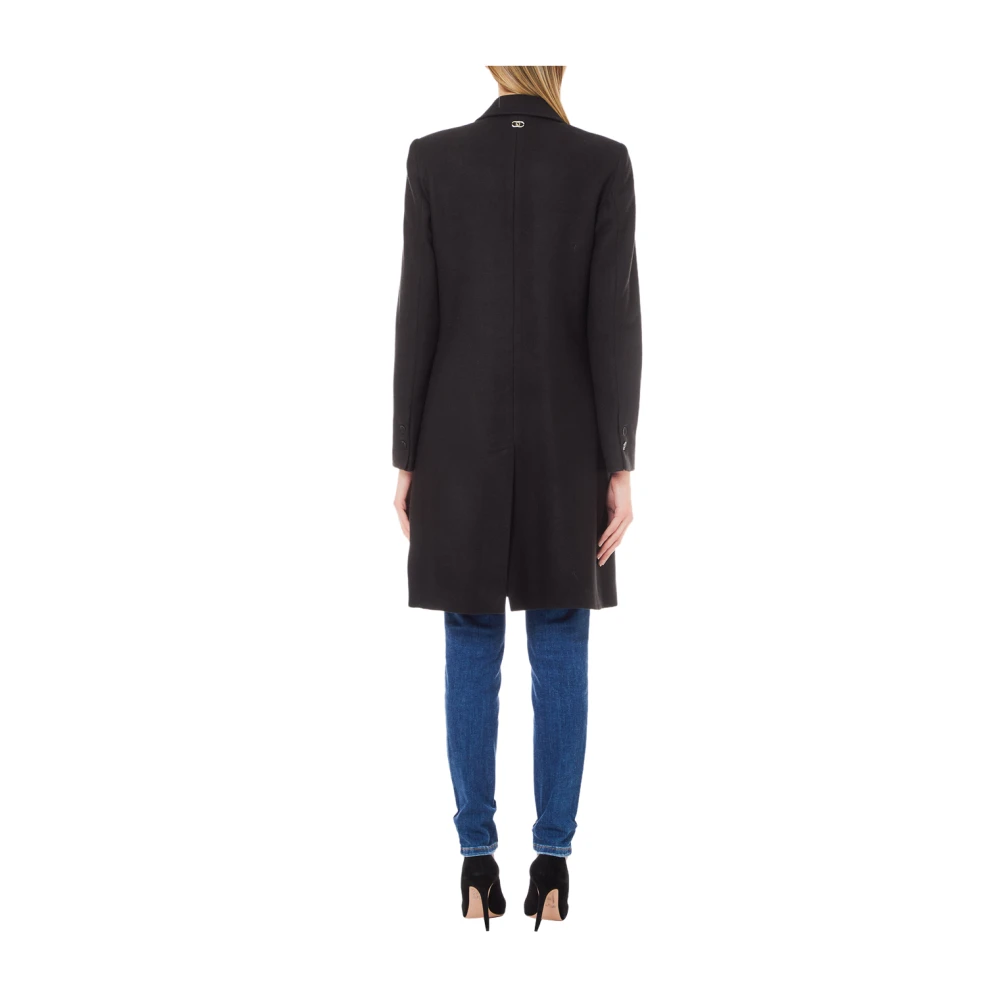 Liu Jo Klassieke Zwarte Jas Black Dames