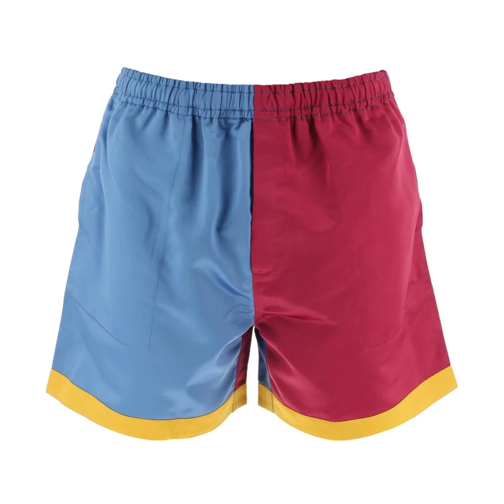 Bode Color Block Shorts geïnspireerd door jockeyjack uit de jaren 50 Multicolor Heren