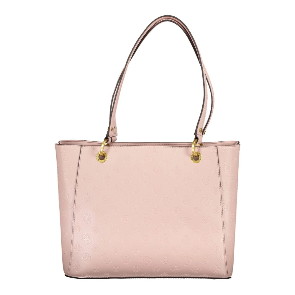 Guess Roze Dames Schoudertas met Rits Pink Dames