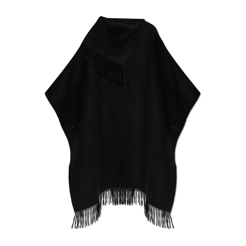 By Malene Birger Wollen Poncho Turtlo By Herenne Birger Black Dames