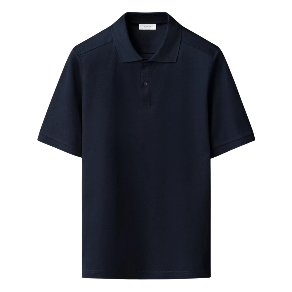 Eton Donkerblauw Polo Shirt Blue Heren