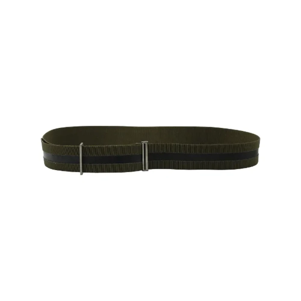Jil Sander Pre-owned Canvas belts Green Heren