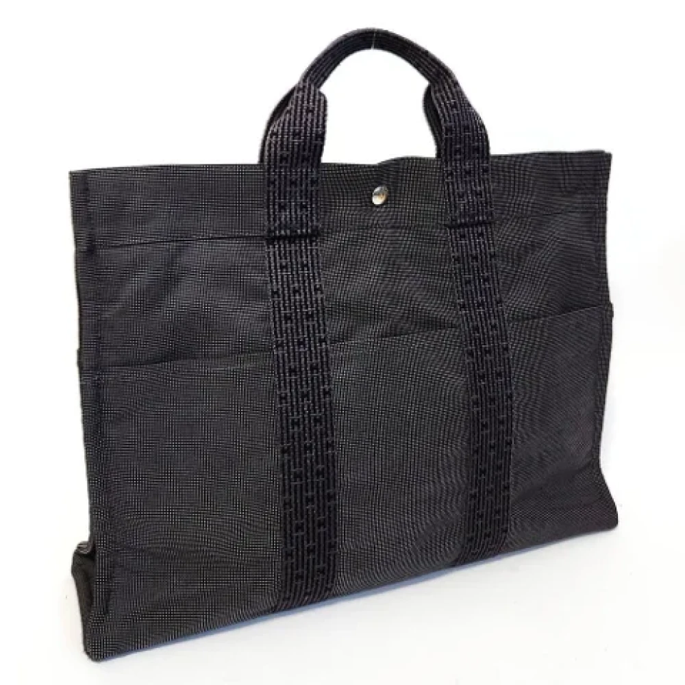 Hermès Vintage Pre-owned Fabric totes Black Dames