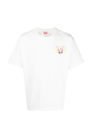 Herre Crewneck T-Shirt med For- og Bagside Print