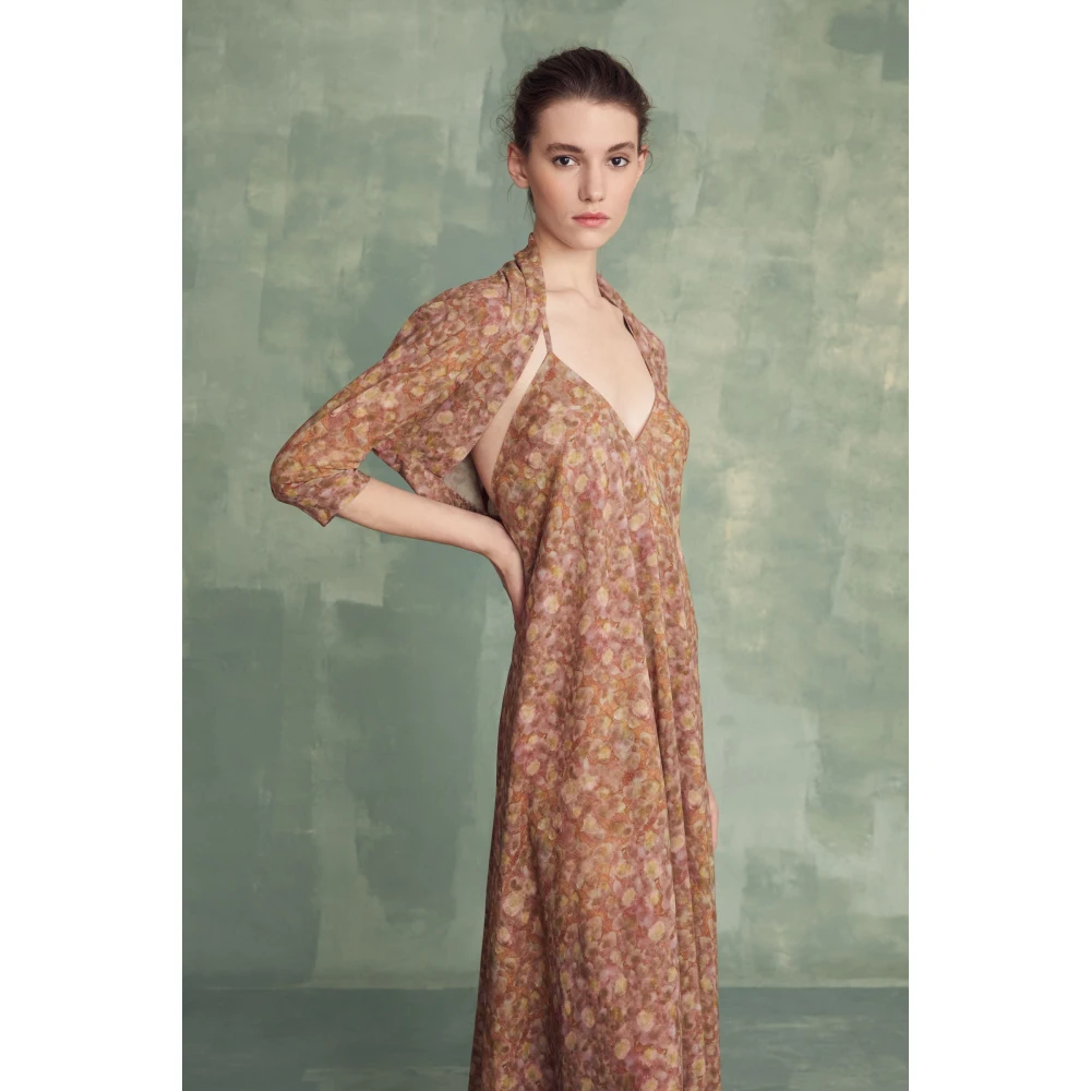 Cortana Azalea zijden georgette flora print jurk Multicolor Dames