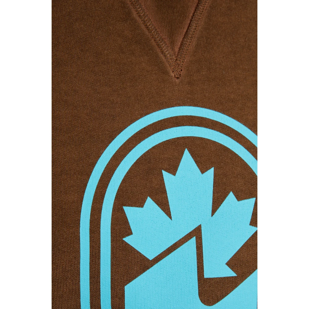 Dsquared2 Gedrukte sweatshirt Brown Dames