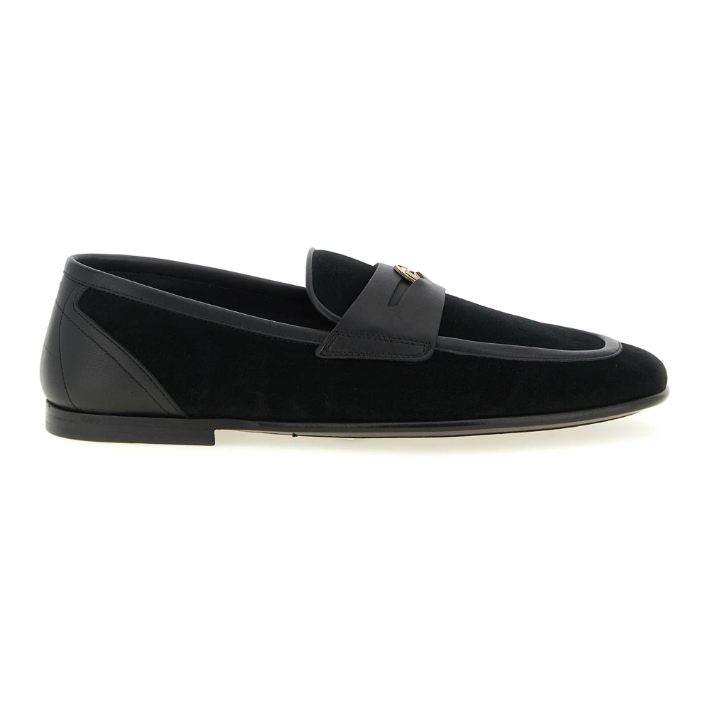 Dolce & Gabbana Men's Black Loafers, 9 Uk, Ariosto Slipper
