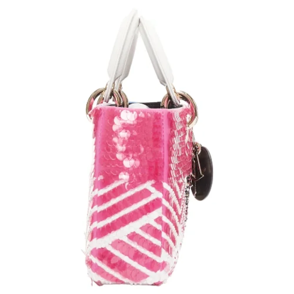 Dior Vintage Pre-owned Leather dior-bags Pink Dames