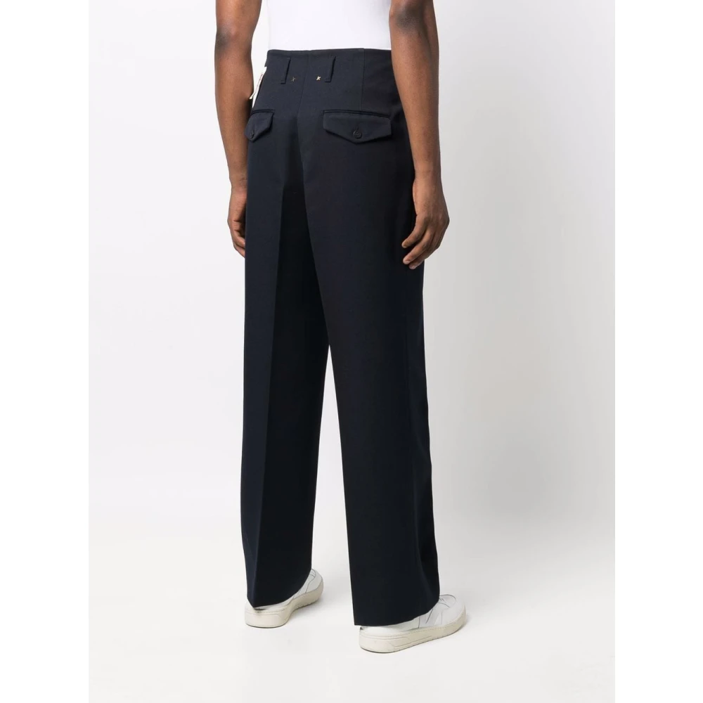 Golden Goose Blauwe Stijlvolle Broek Blue Heren