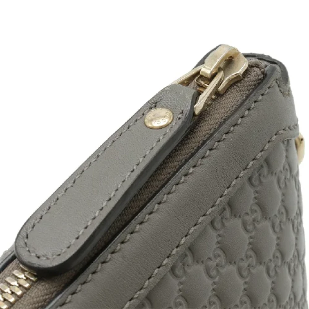 Gucci Vintage Pre-owned Leather totes Gray Dames