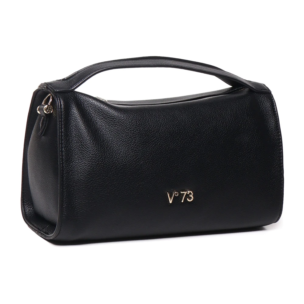 V73 Anne Schoudertas Zwart Ecoleer Flap Black Dames