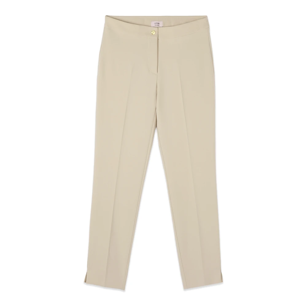 Oltre Femme Beige - Pantalon Cigarette - Pantalons - Taille: 42 Fr