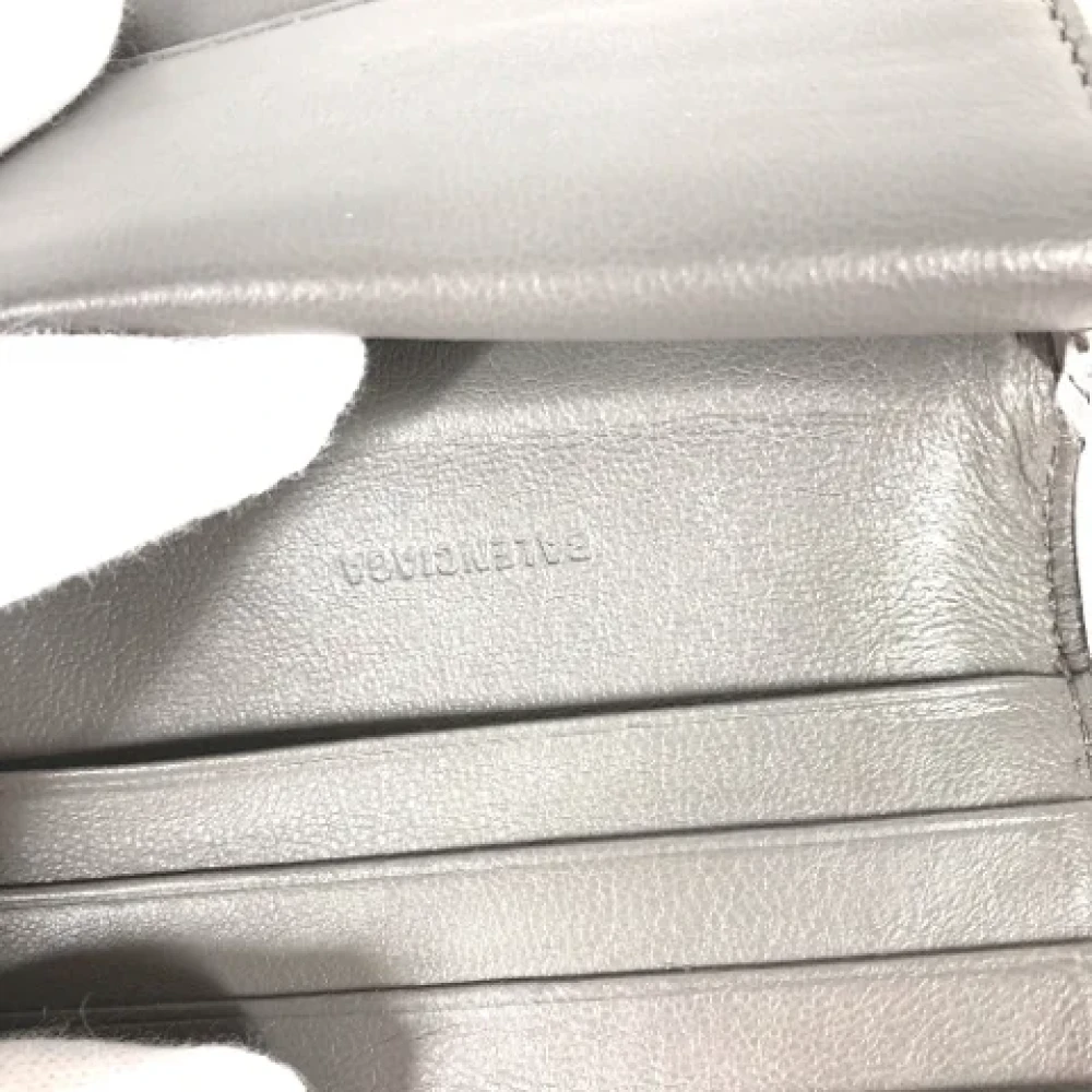 Balenciaga Vintage Pre-owned Leather wallets Gray Dames