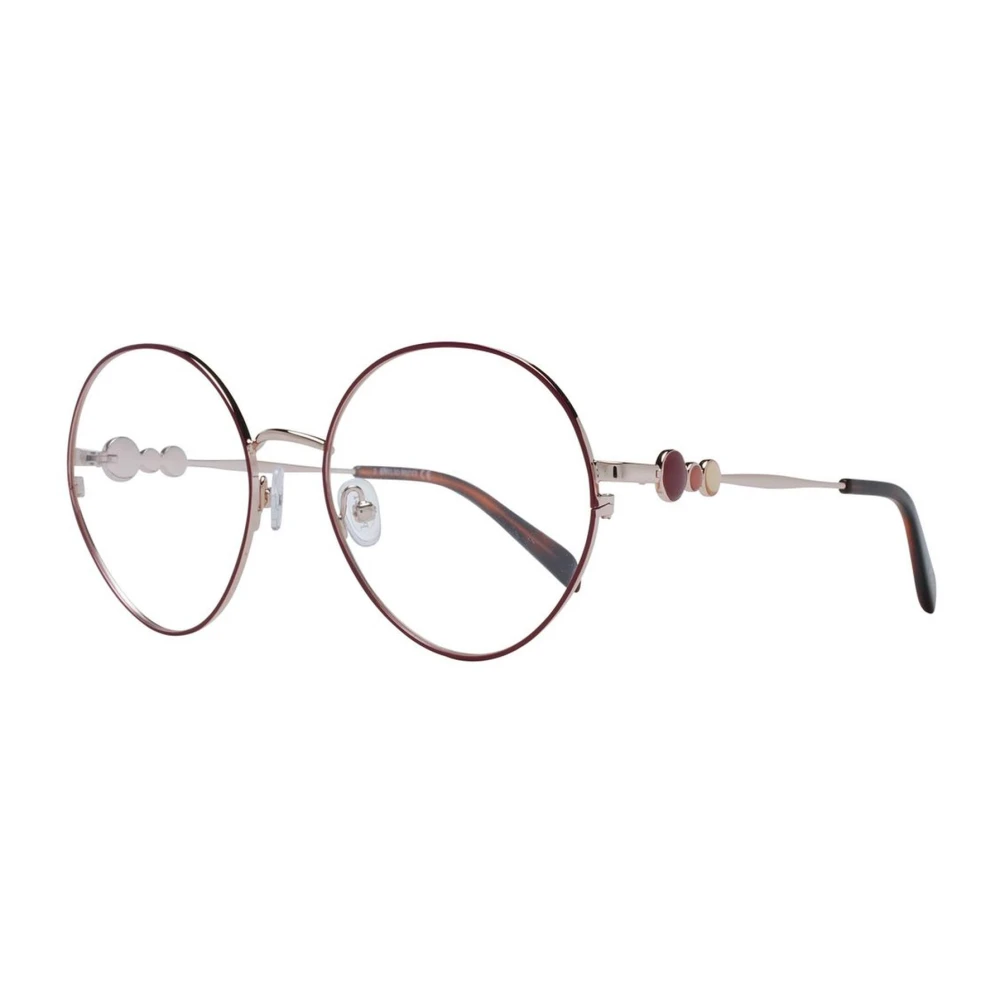 EMILIO PUCCI Stijlvolle Metalen Optische Frames met Demo Red Dames