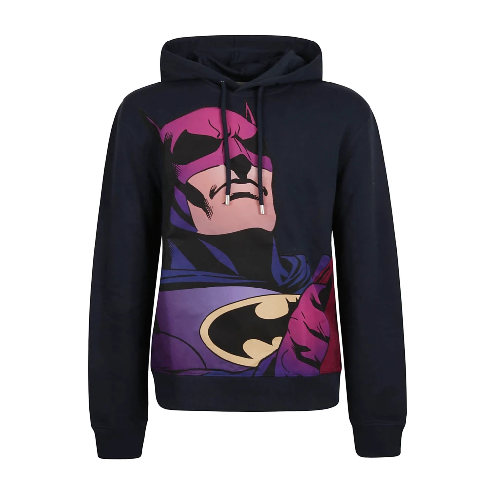 Lanvin Blue Printed Hooded Sweatshirt - Male - Hoodies - M - Sweatshirts & Hoodies