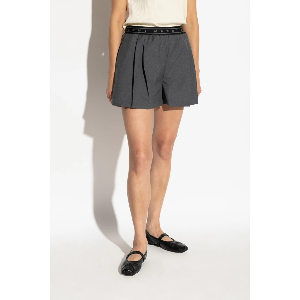 Marni Wollen shorts Gray Dames